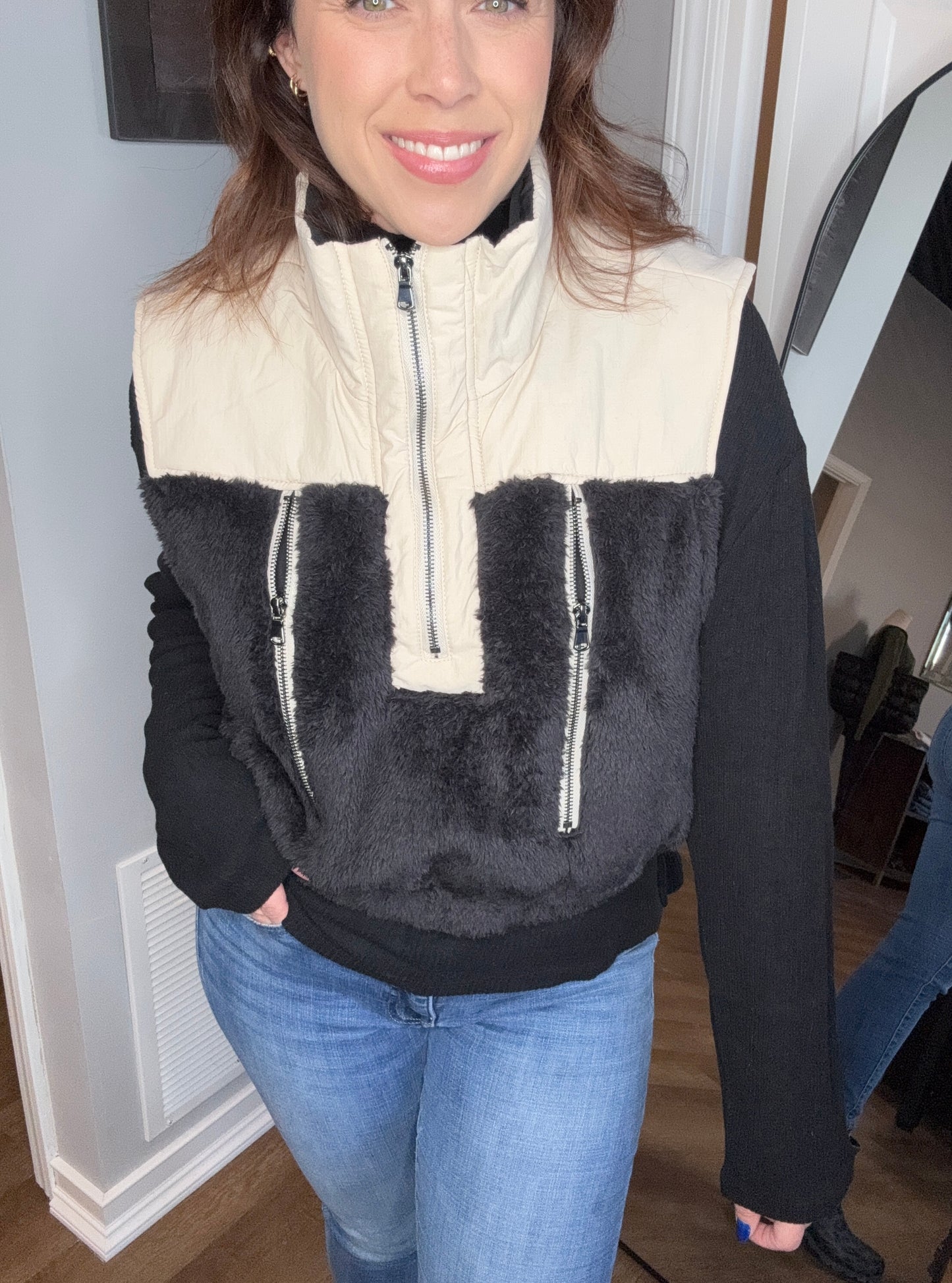 “My Turn” half zip