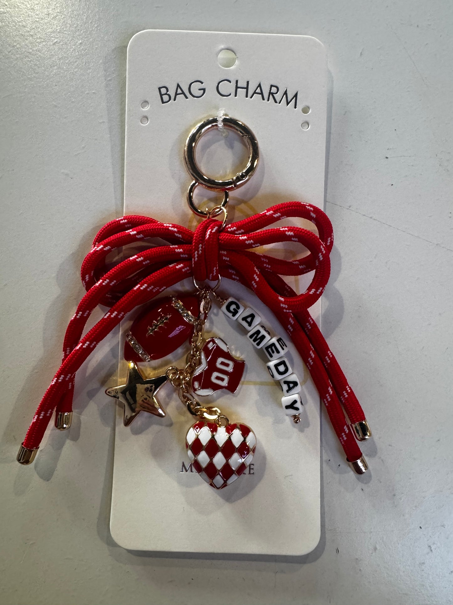Bag charm- football