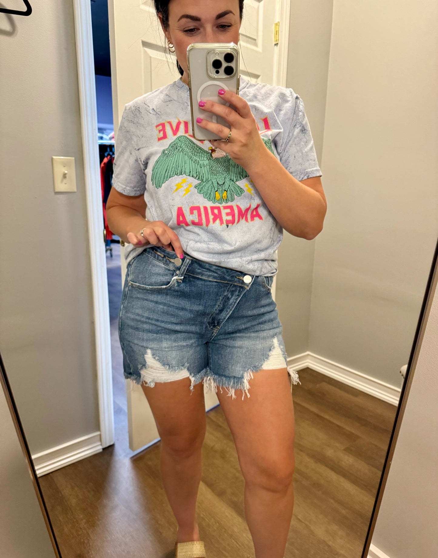 Go Crazy Risen Denim Shorts
