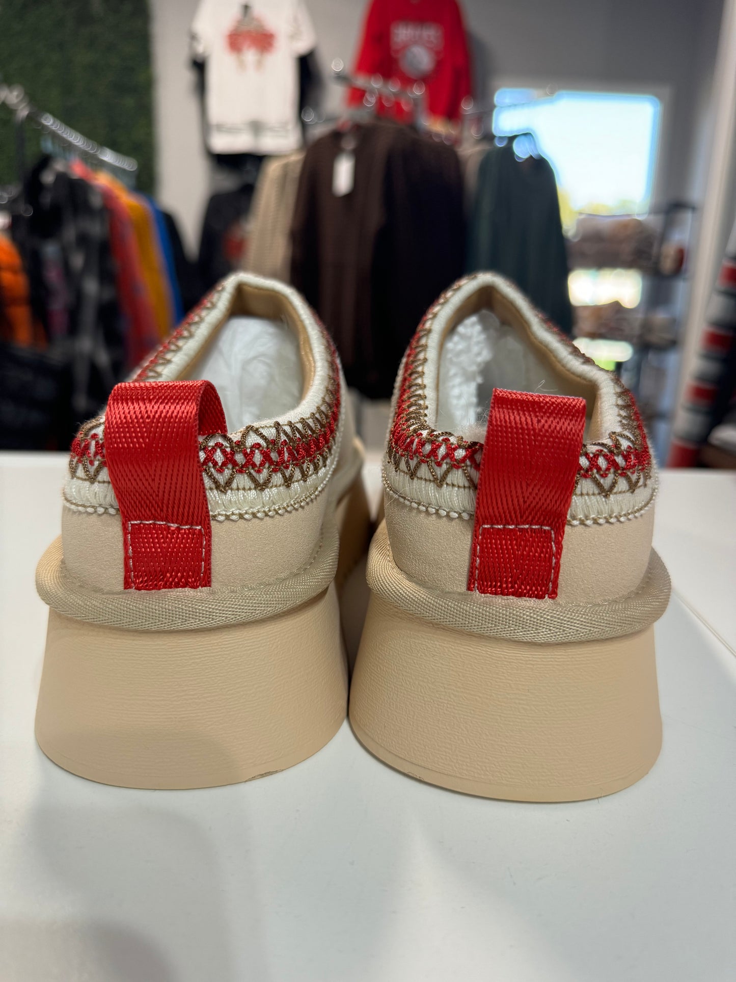 “Good Shepherd” platform slip-ons