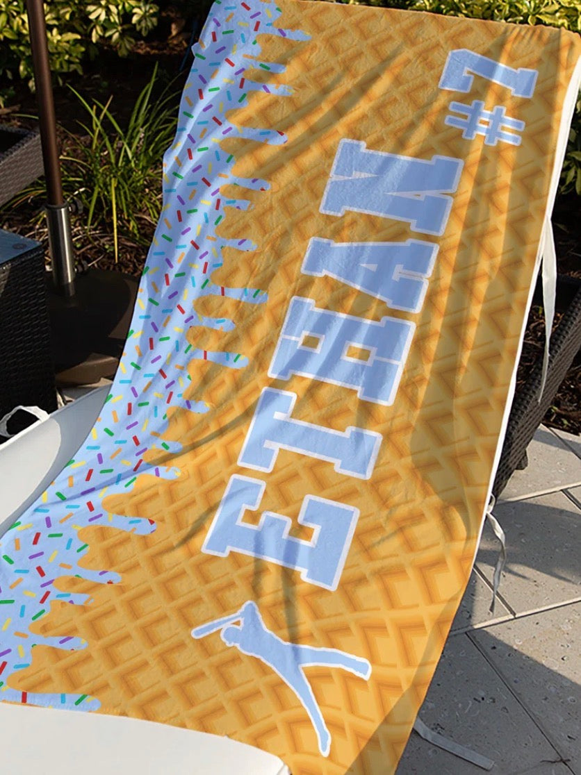 Personalized Drip Beach Towel