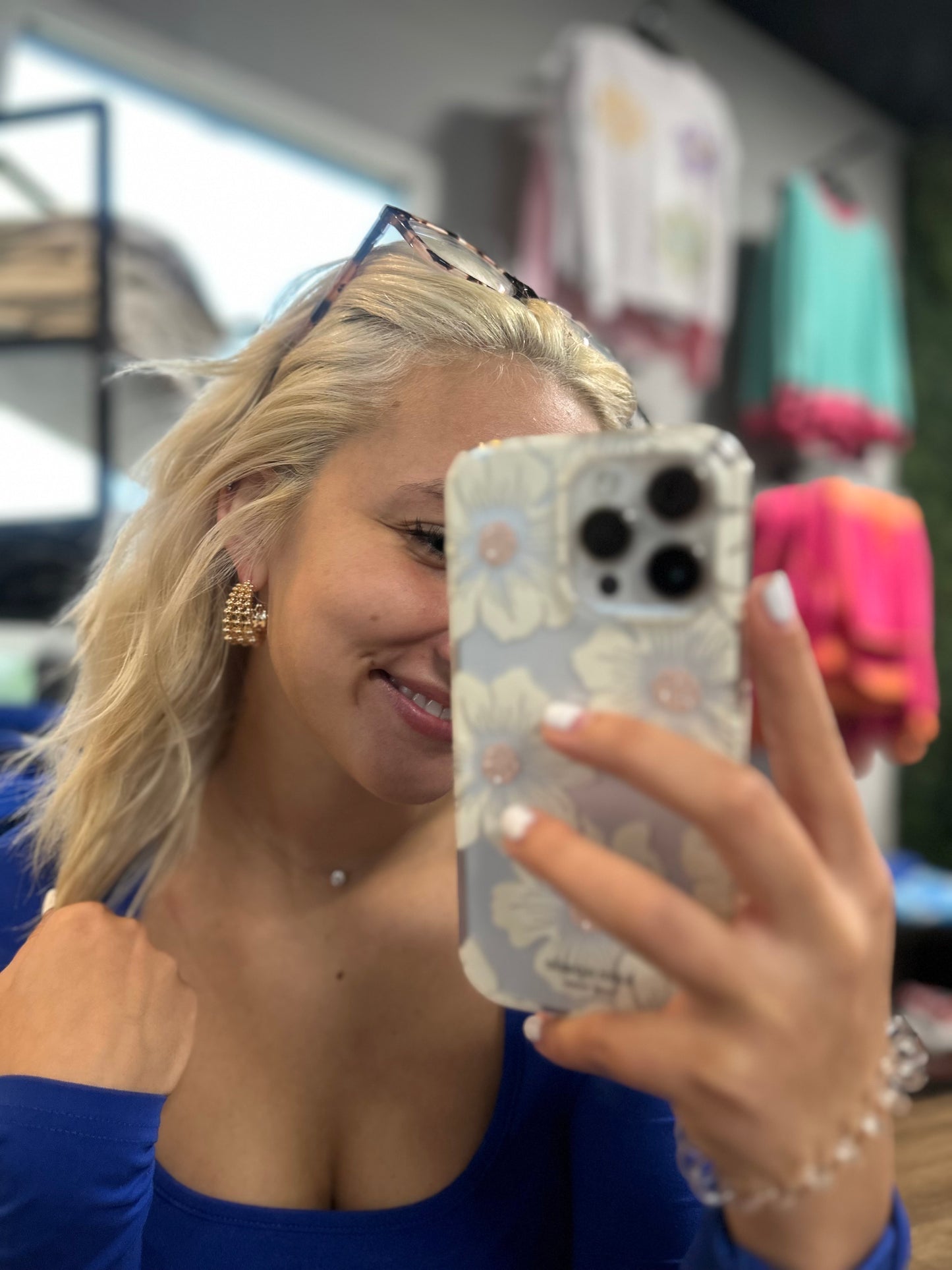 Sophia triple hoop