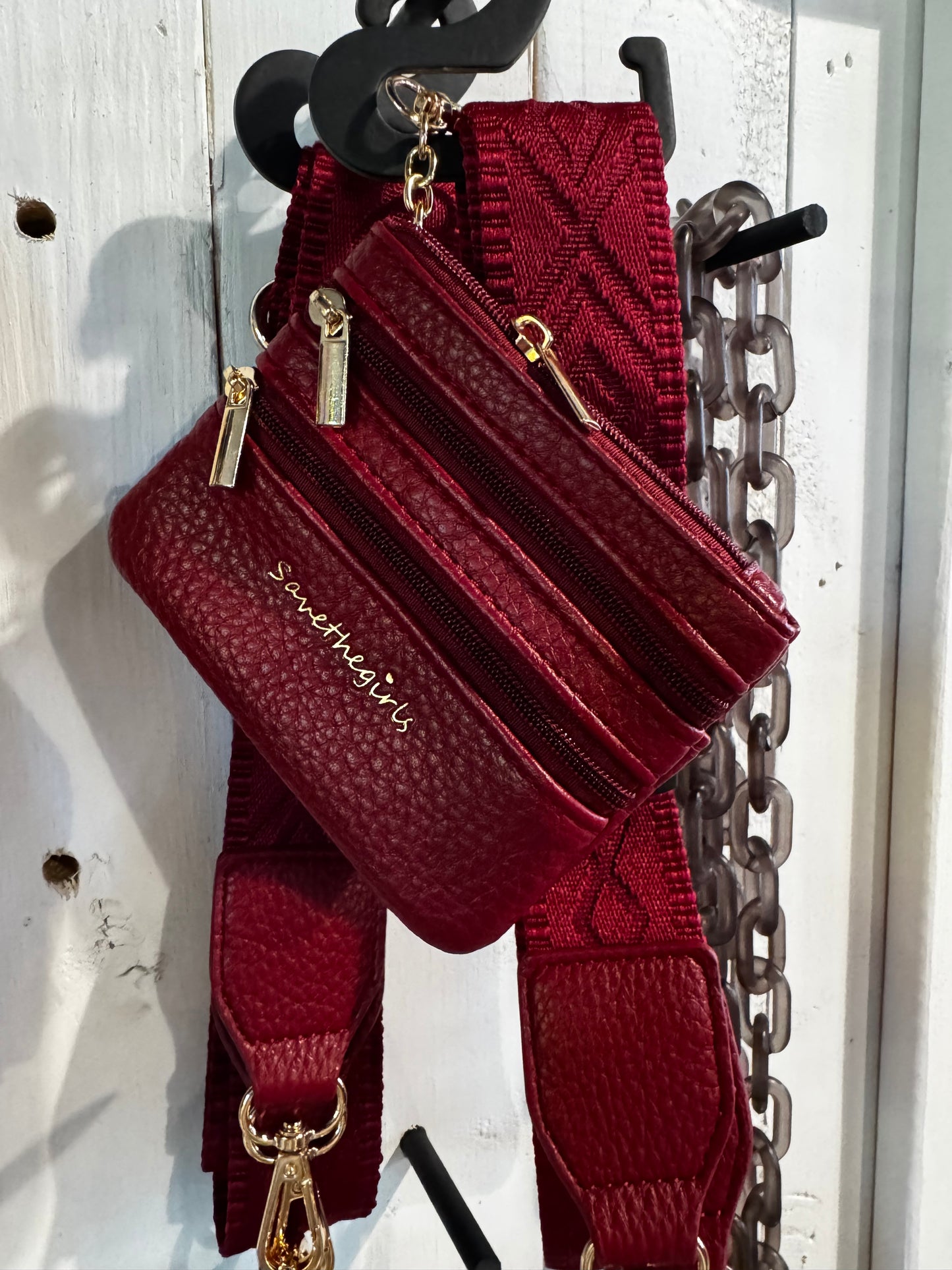 Save The Girls crossbody coin bag