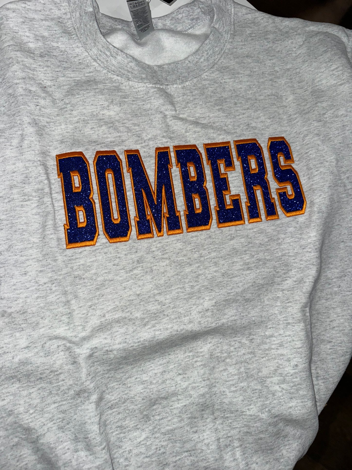 Bombers Sparkly Embroidered crewneck