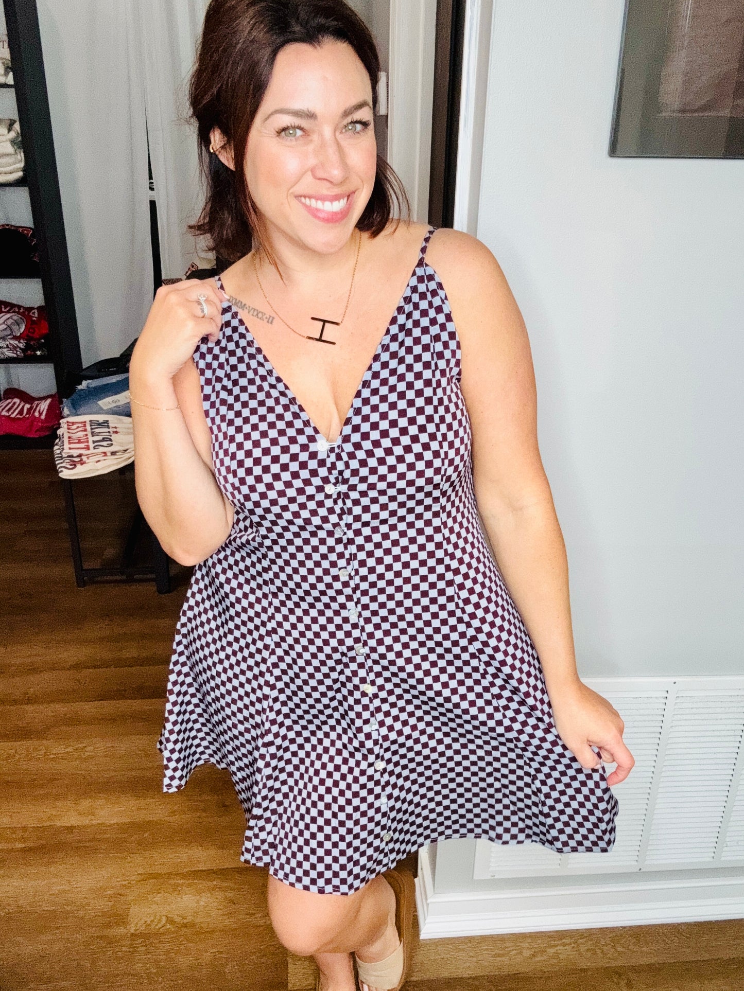 Check Yes dress