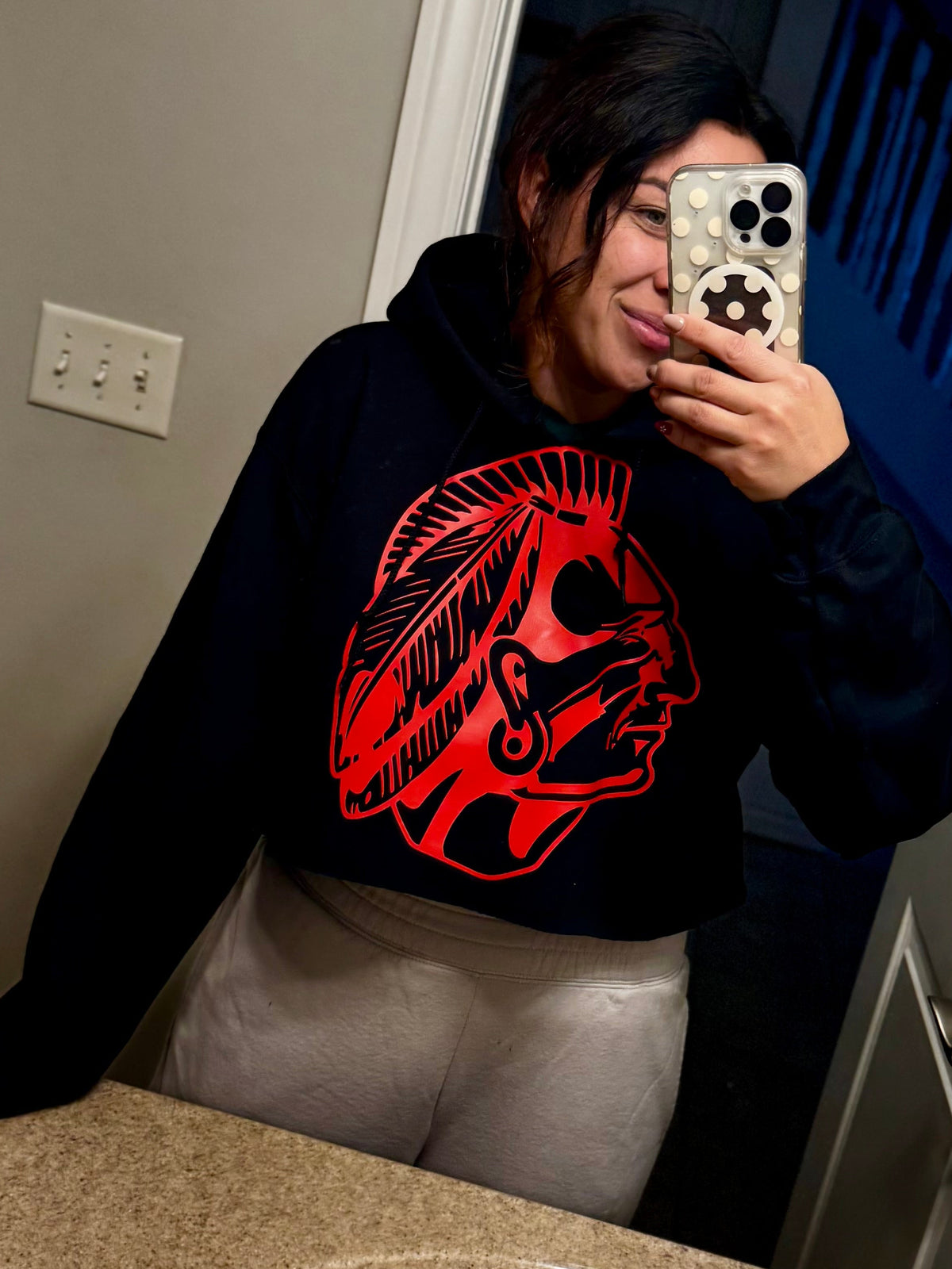 Crop Braves Hoodie - preorder