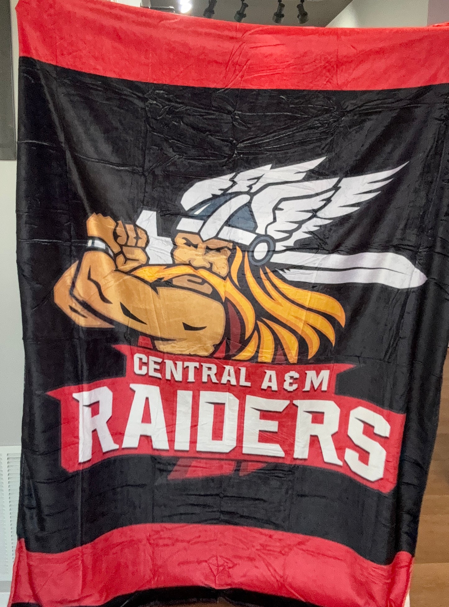 Central A&M Raiders Minky blanket