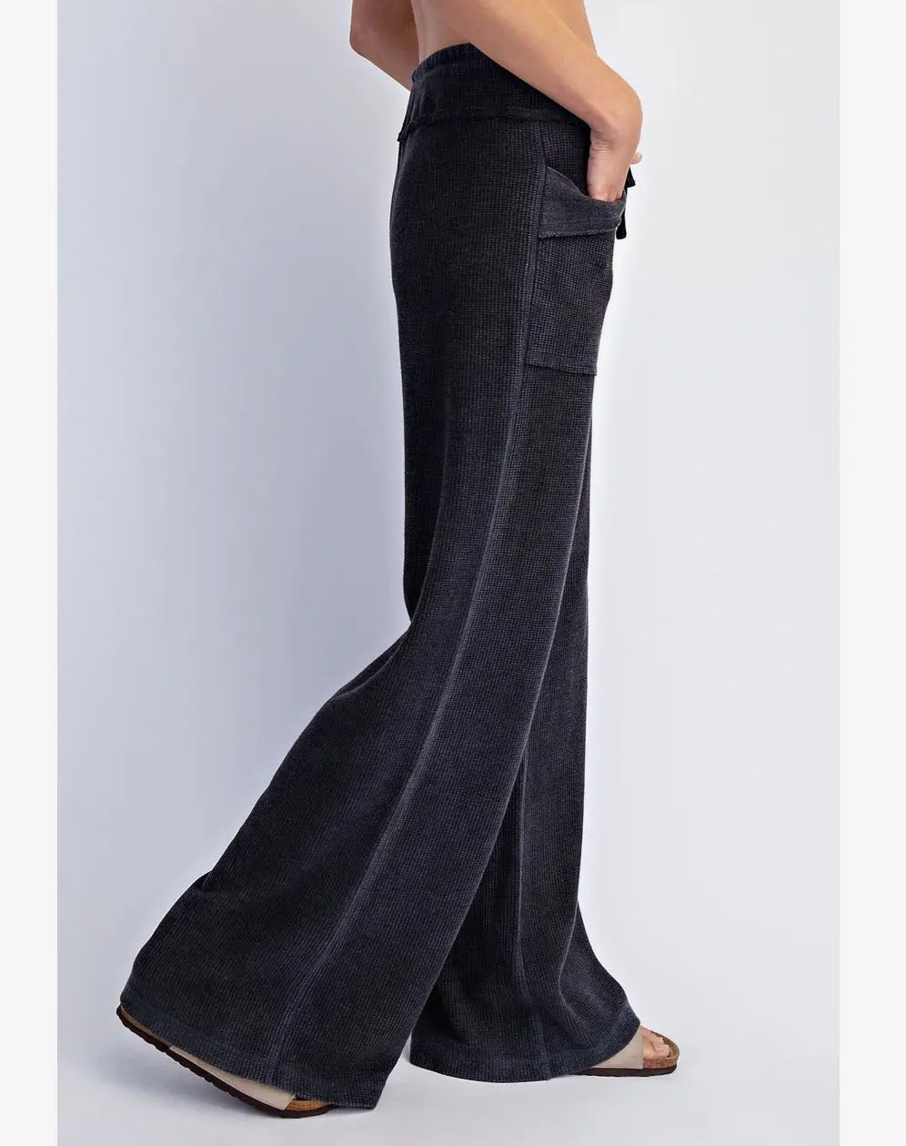 Nicotine soft knit trouser