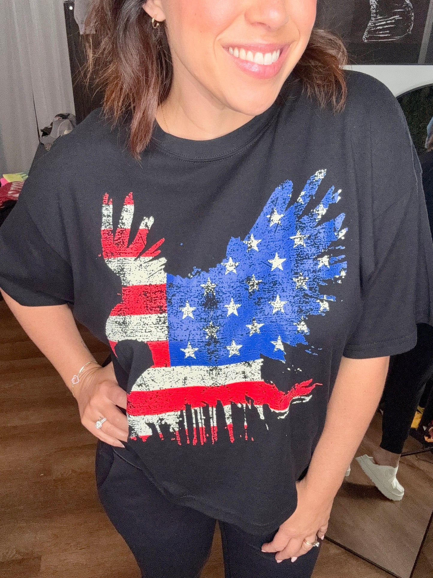 Fly Like an Eagle crop tee