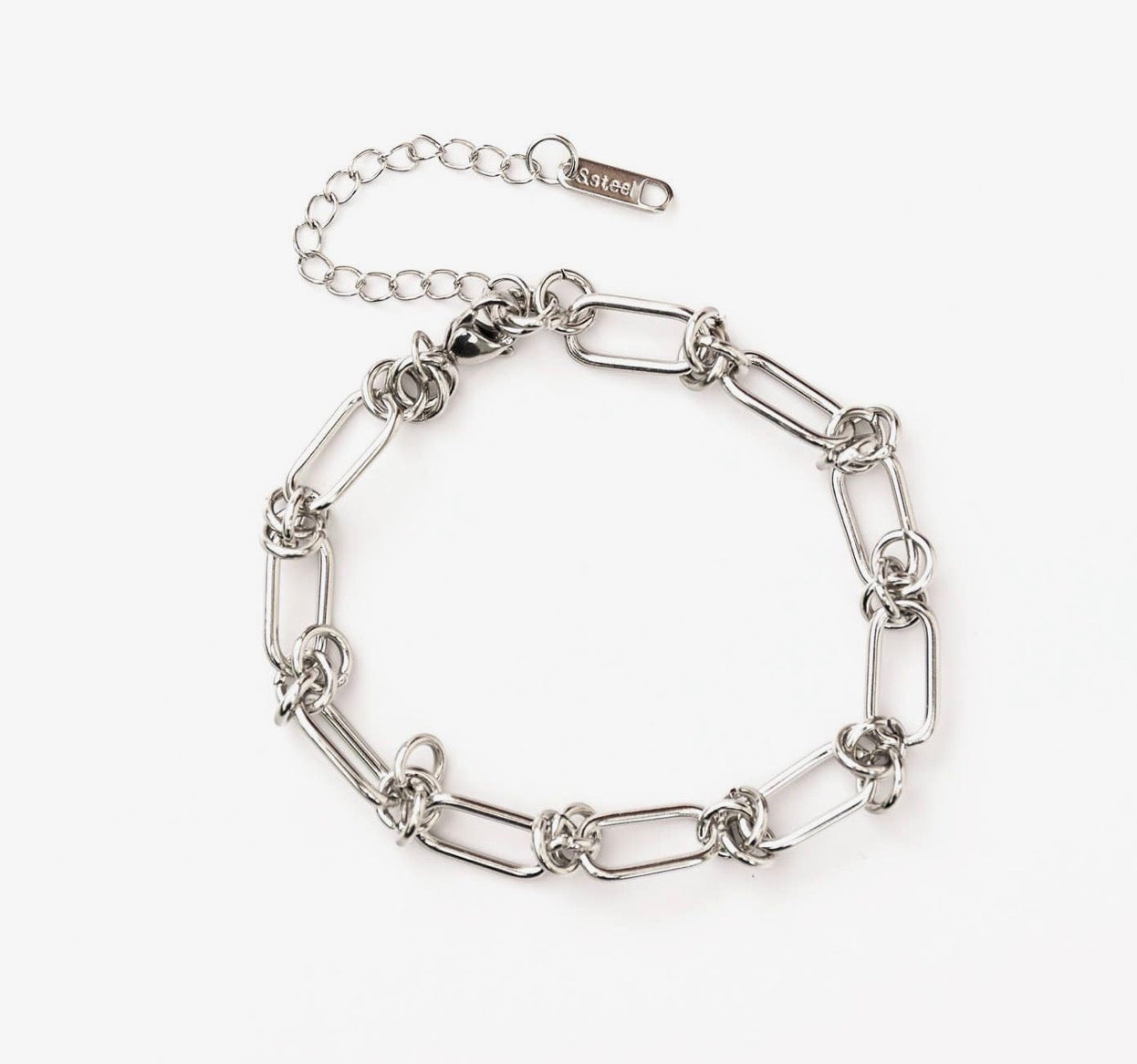 Barbwire silver bracelet
