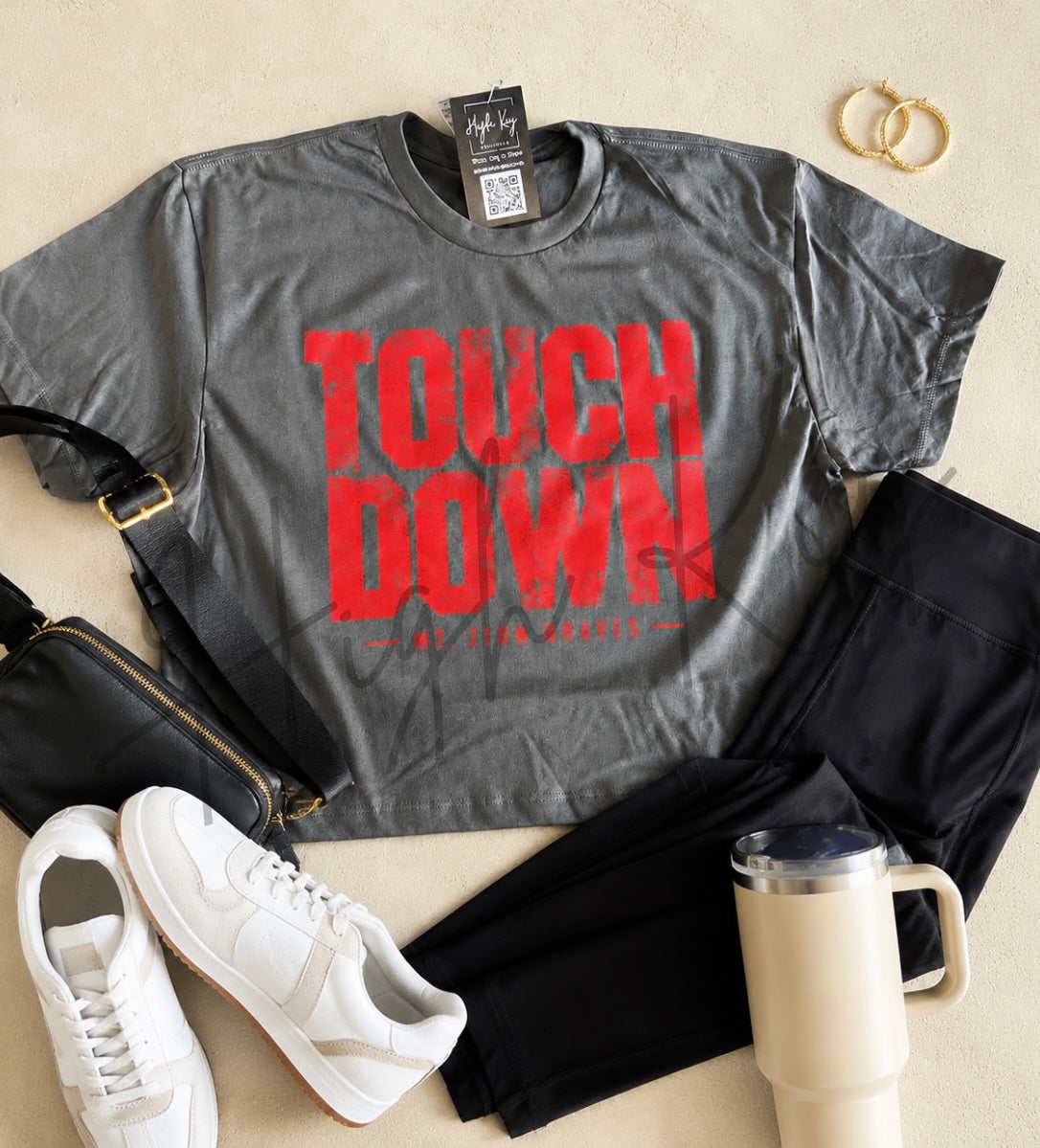 Touchdown Braves crop tee 