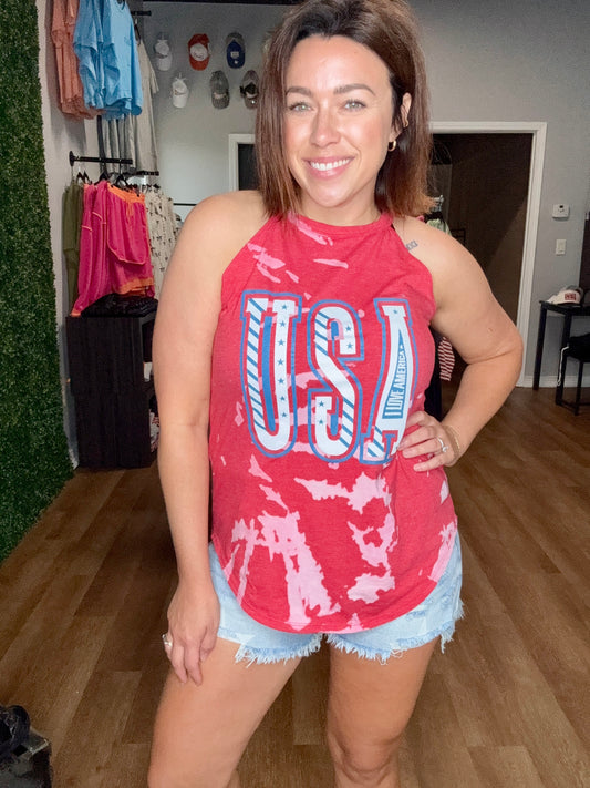 USA Bomba red tank