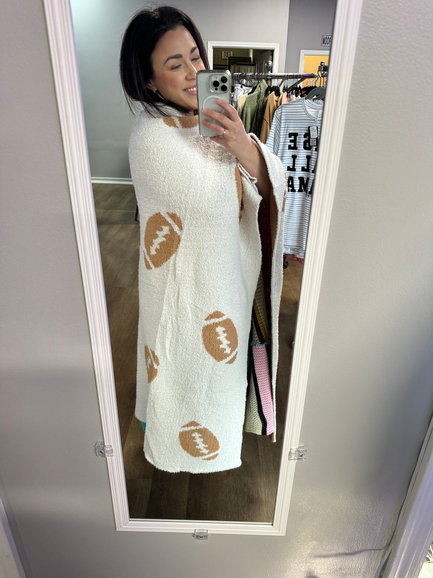 Cloud Football Blankets