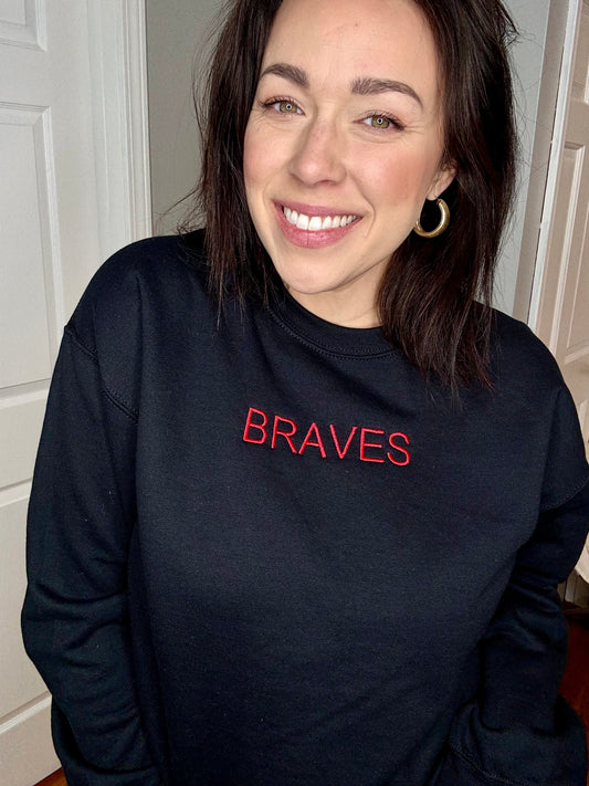 “Champion” BRAVES crewneck