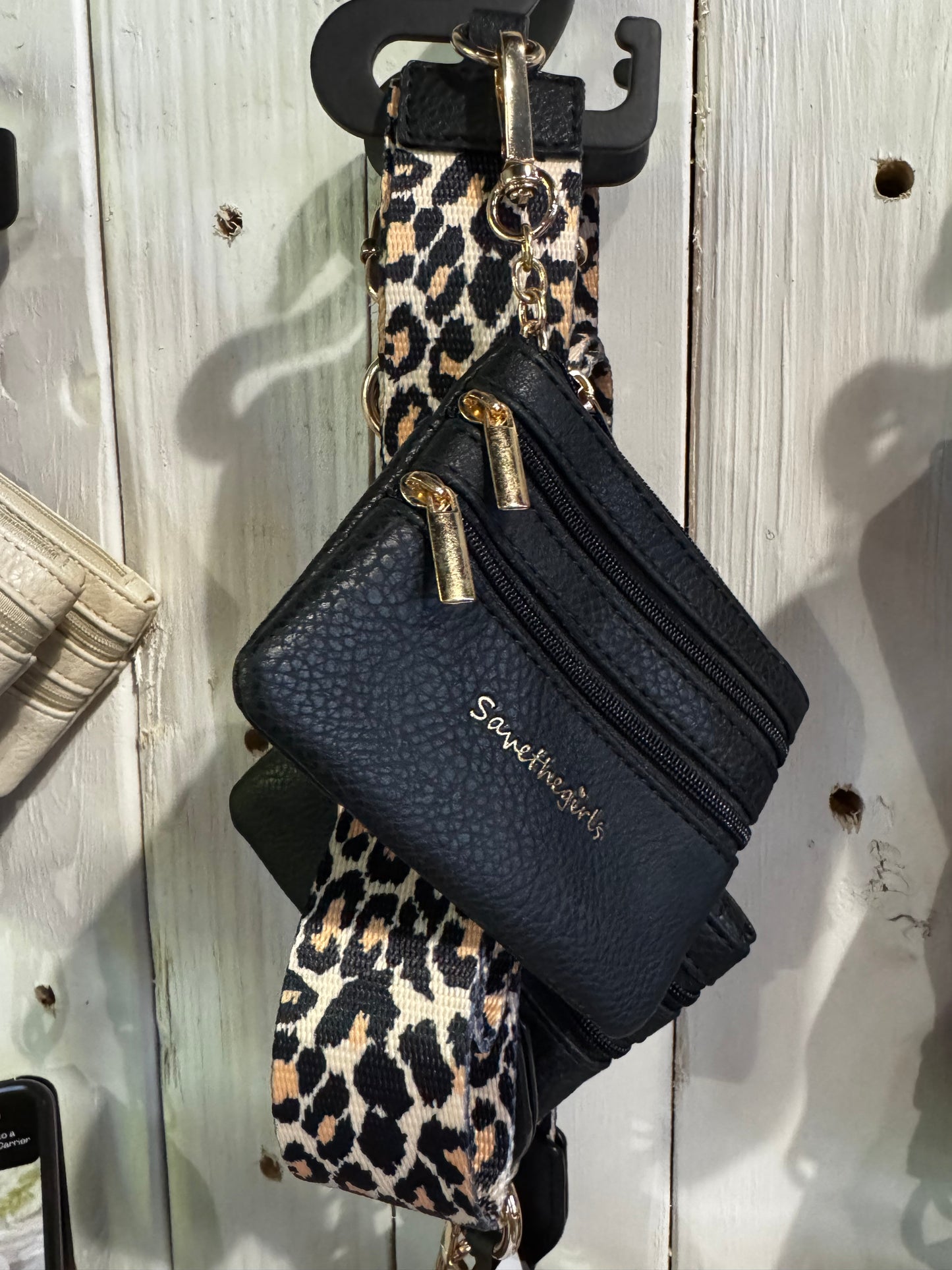 Save The Girls crossbody coin bag