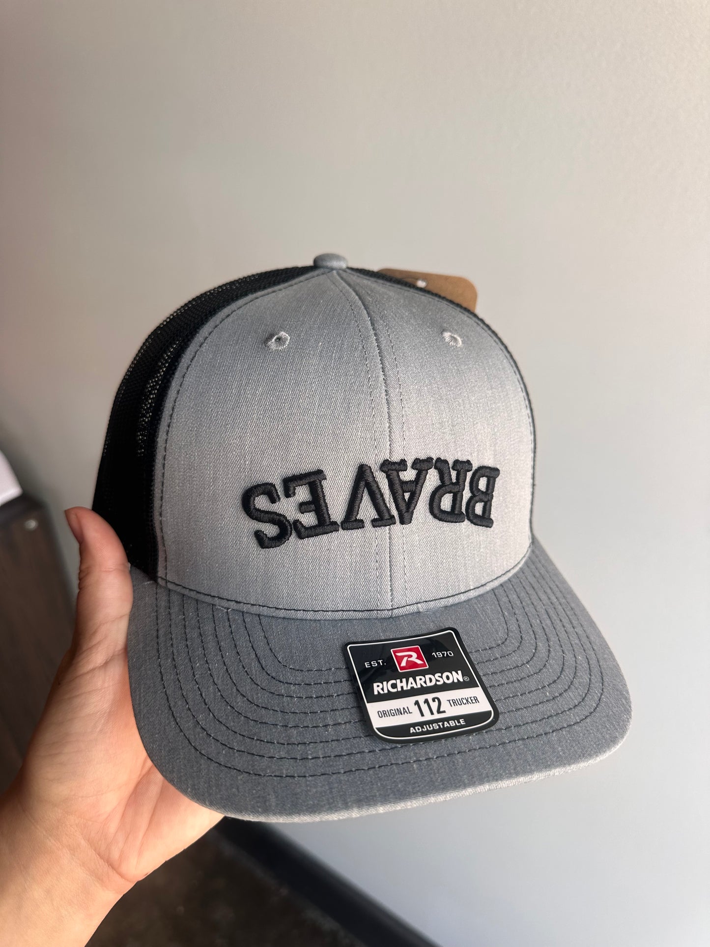 3D puff Braves hat