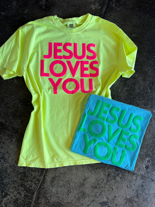 Jesus Loves You Puff Tee- preorder