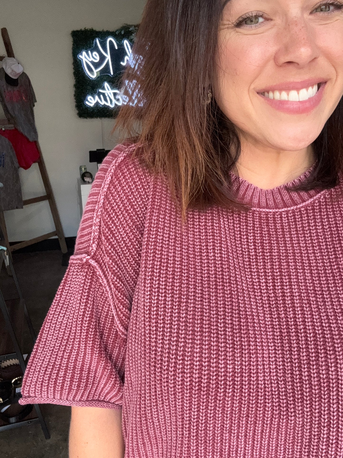 Let The Lonely knit top