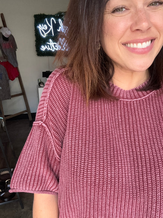 Let The Lonely knit top