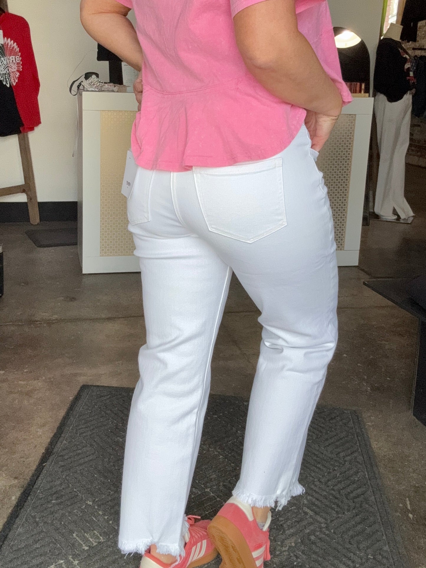 Click Clack White Denim