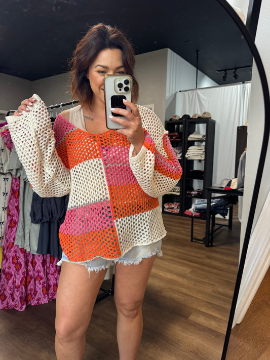 The Middle knit top