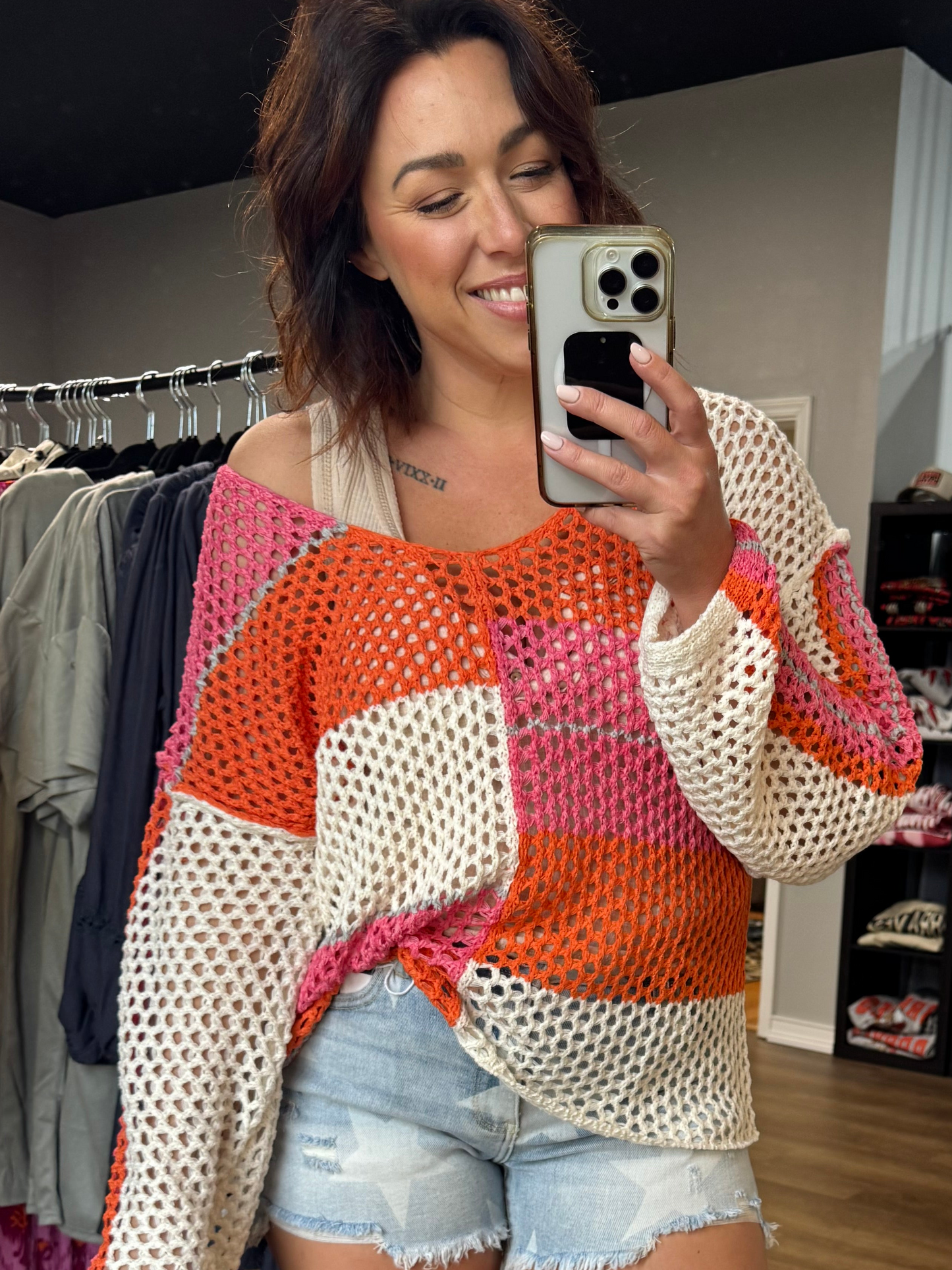 The Middle knit top