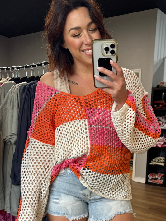 The Middle knit top