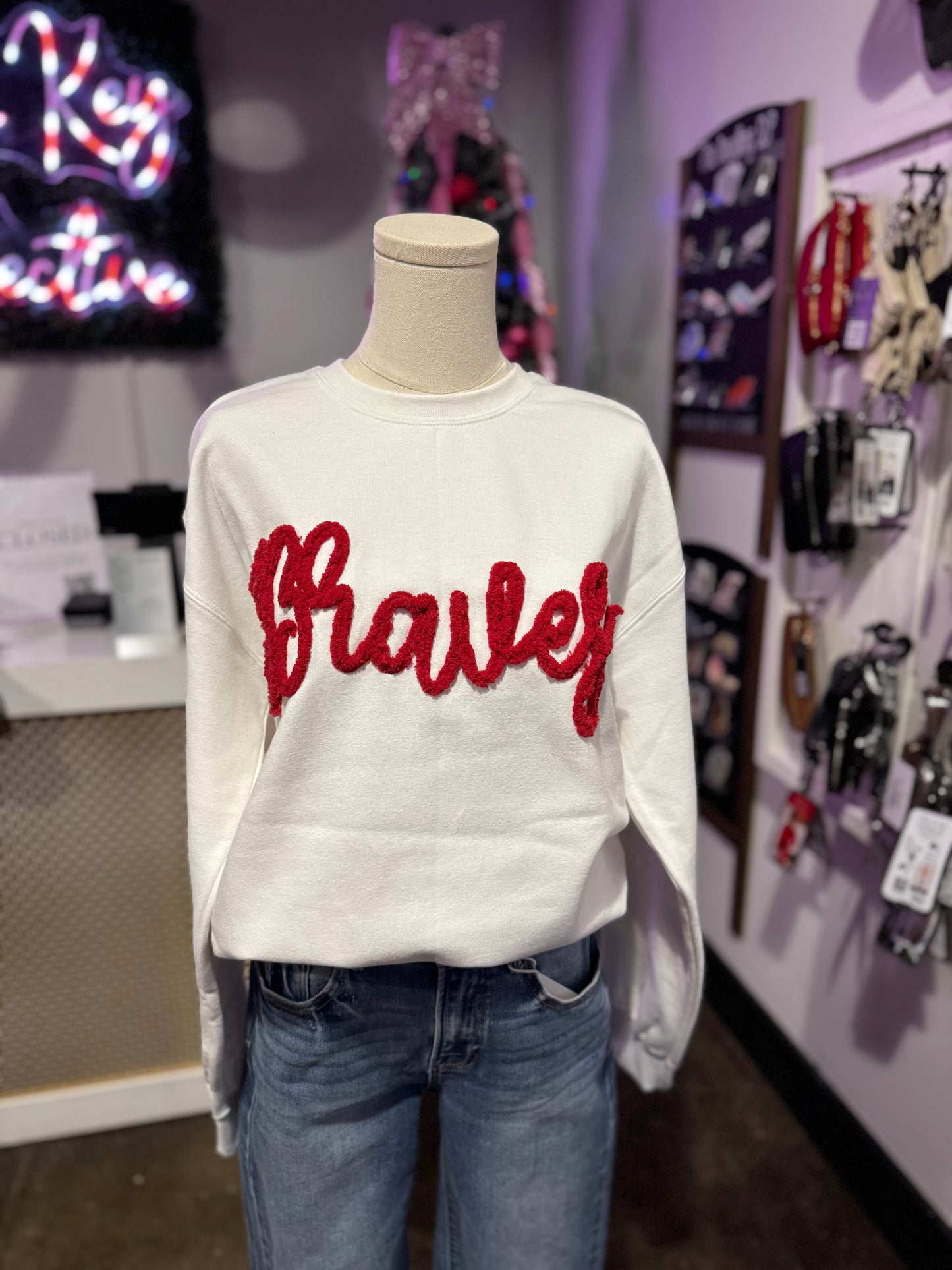 Feel So Cold yarn sweatshirt (preorder)