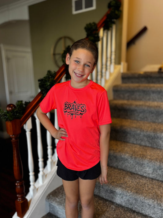 Glo Getter CORAL Braves-YOUTH (in stock)