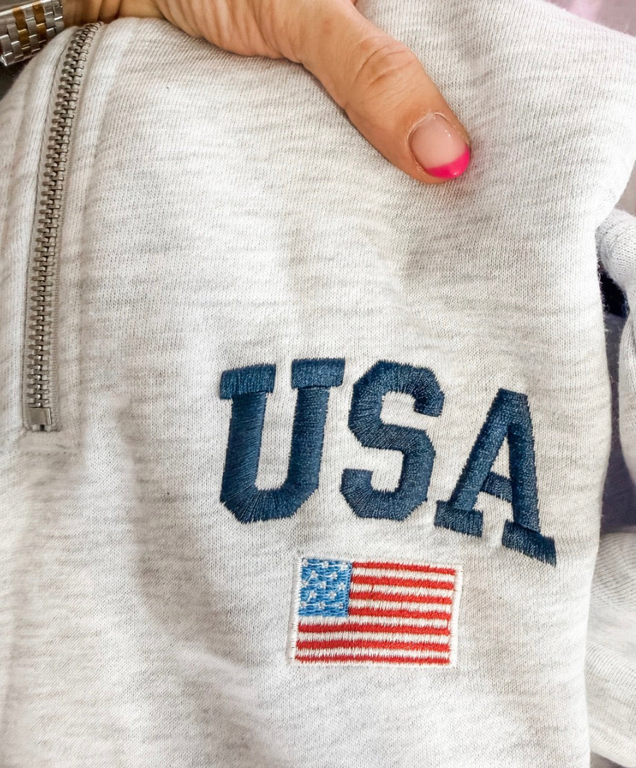 USA quarter zip - preorder