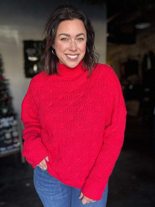 Red Lighter Sweater