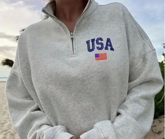 USA quarter zip - preorder