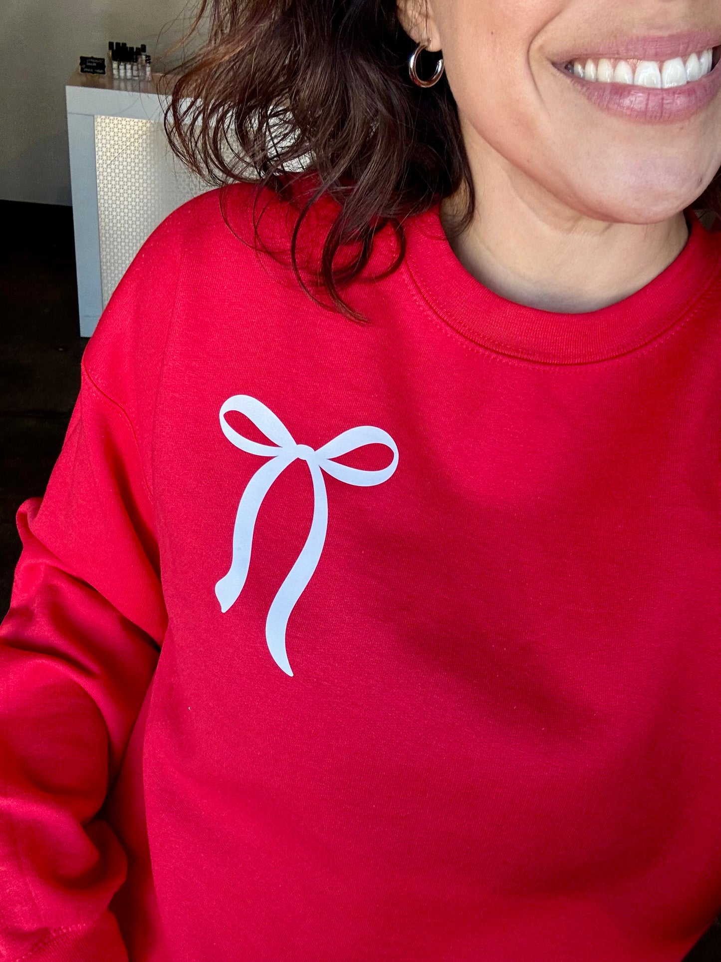 On Gamedays We Wear Red Crewneck Sweatshirt
