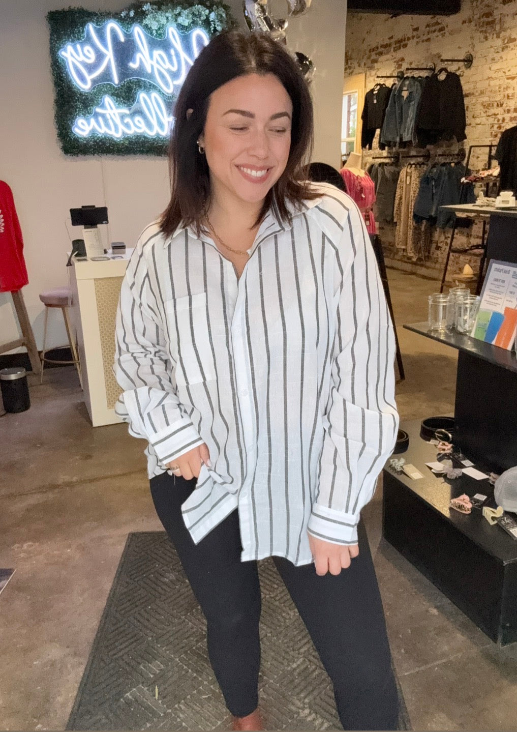 Something Bad Button Up