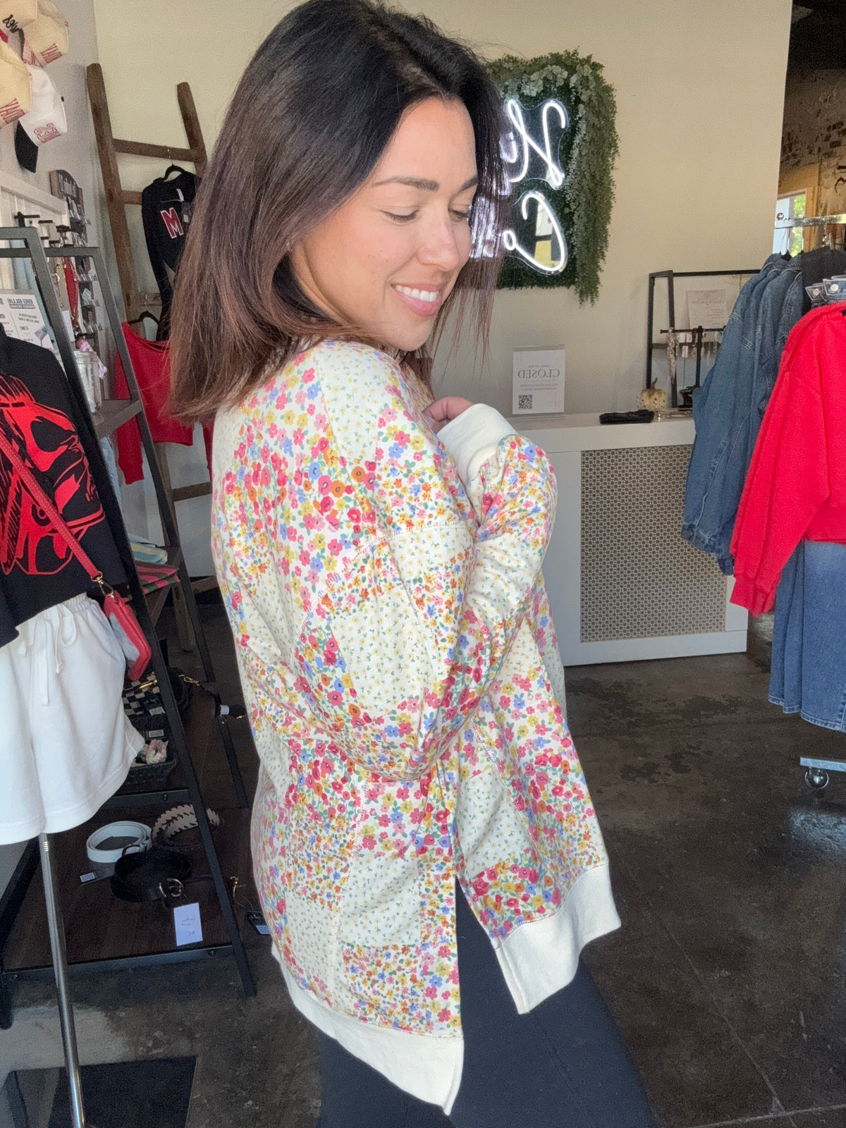 Floral sweatshirt