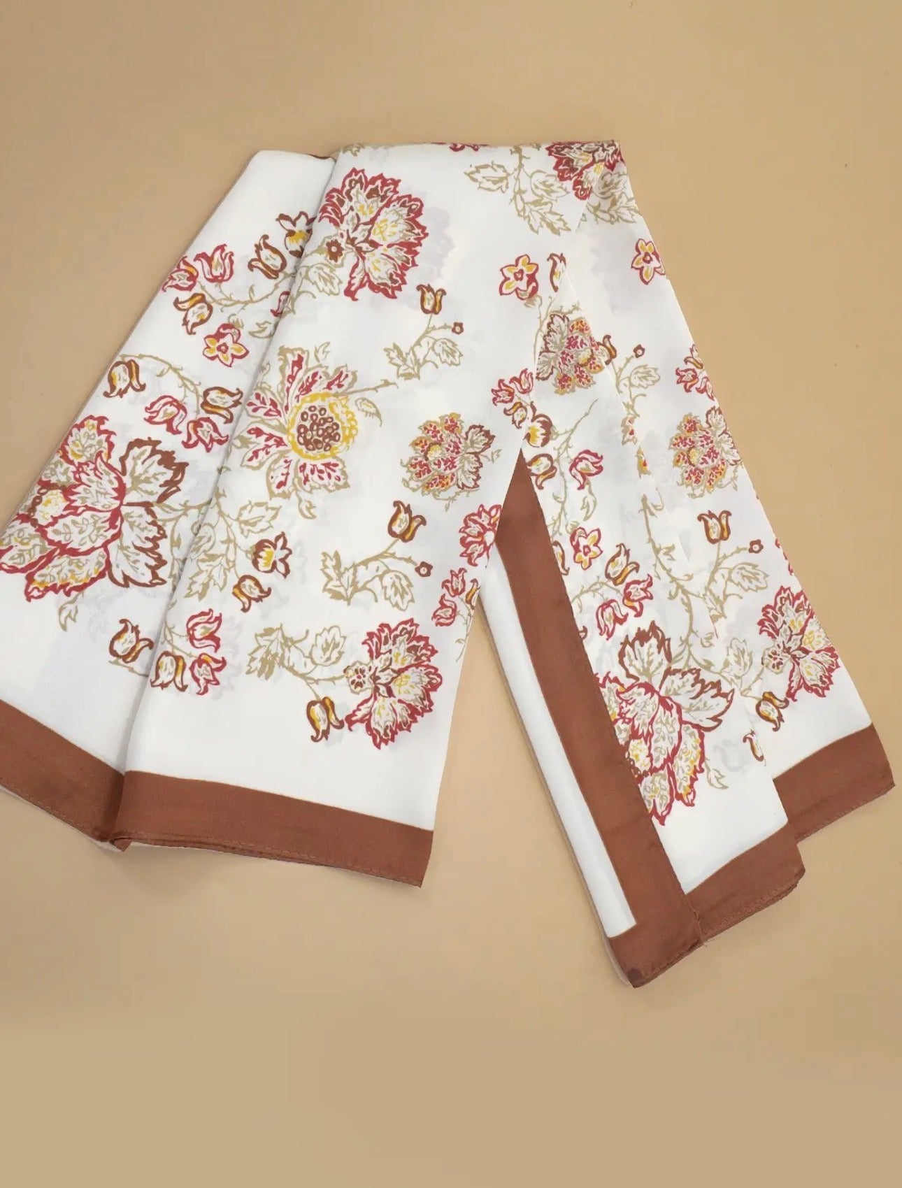 Floral bandana scarf ￼