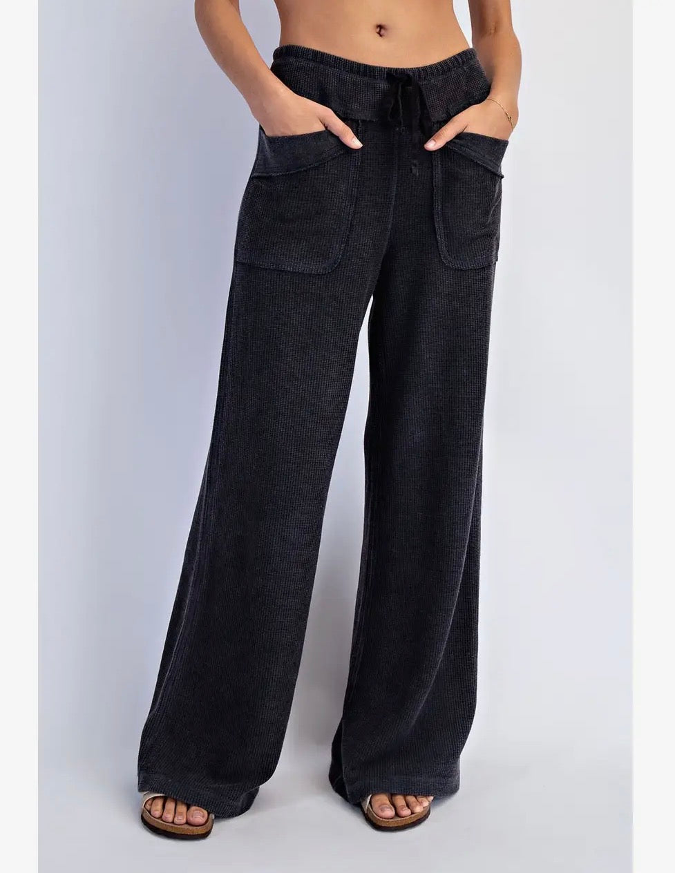 Nicotine soft knit trouser