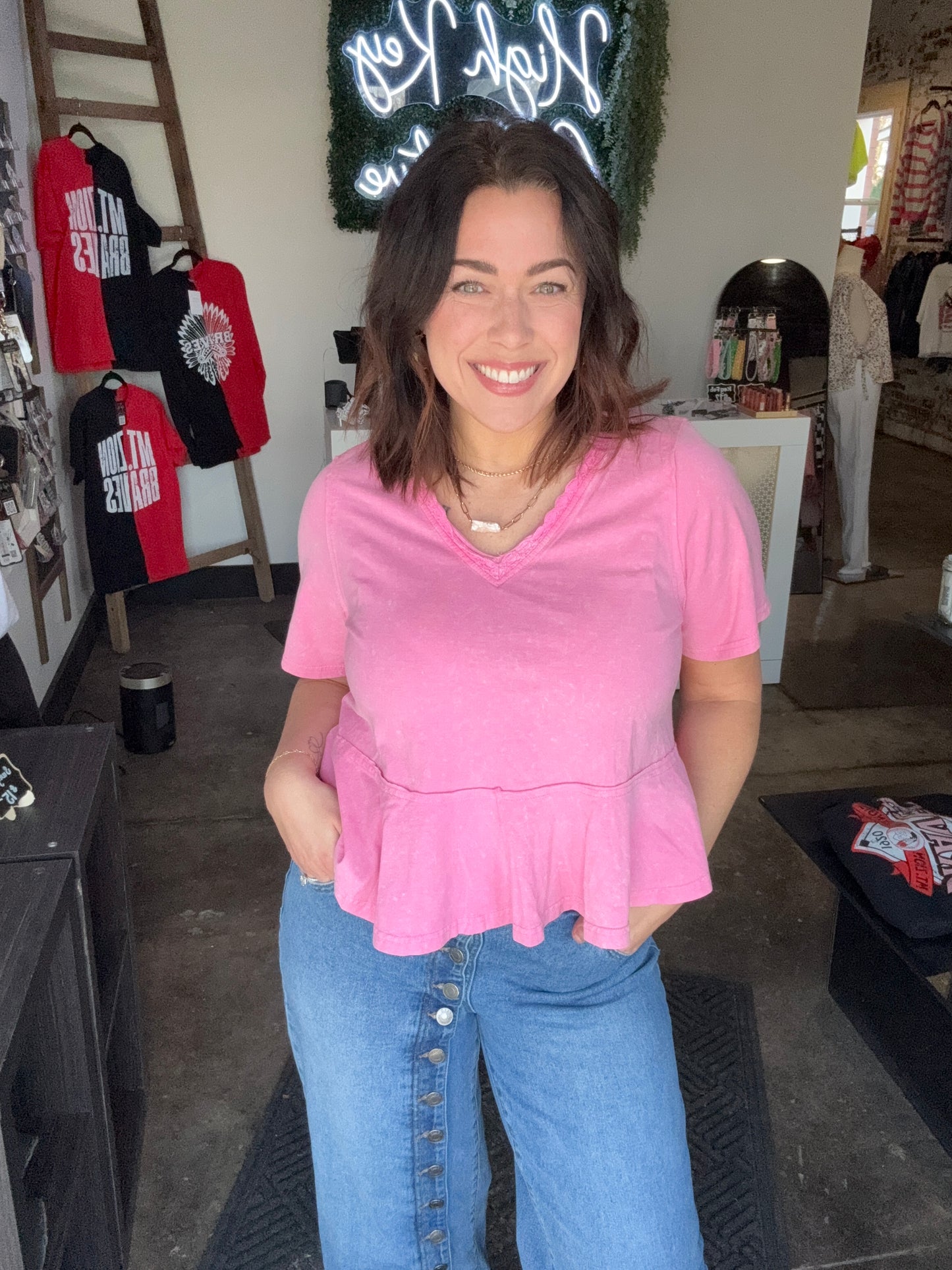 The Truth Pink Top
