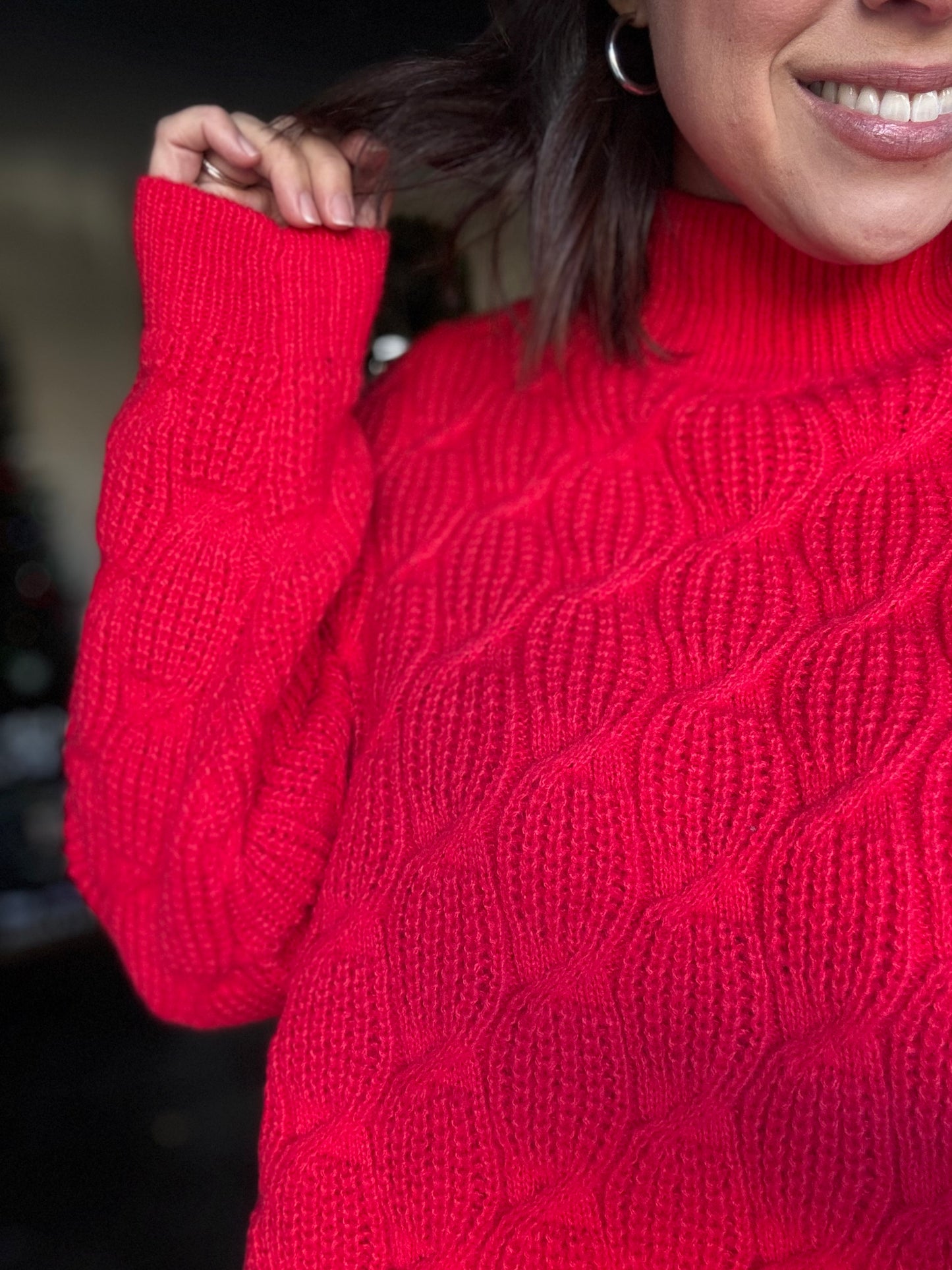 Red Lighter Sweater