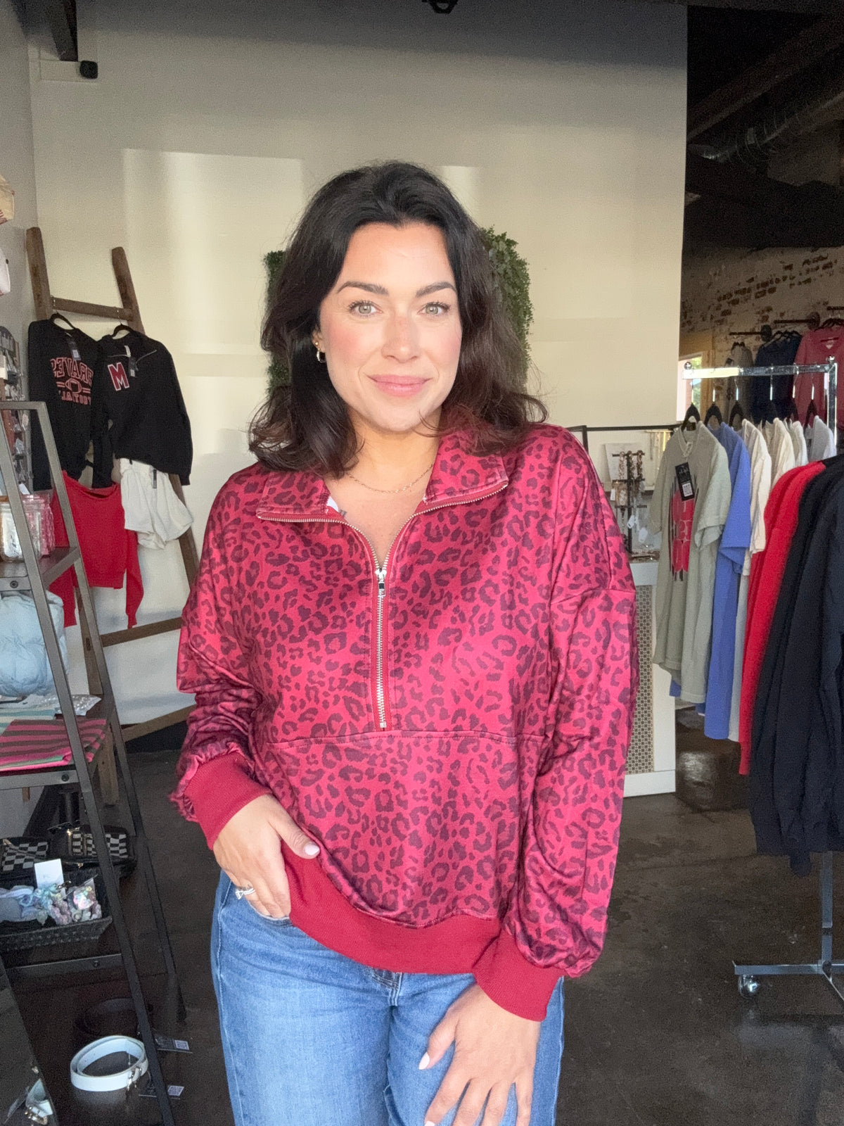 Rock Of Ages Leopard pullover