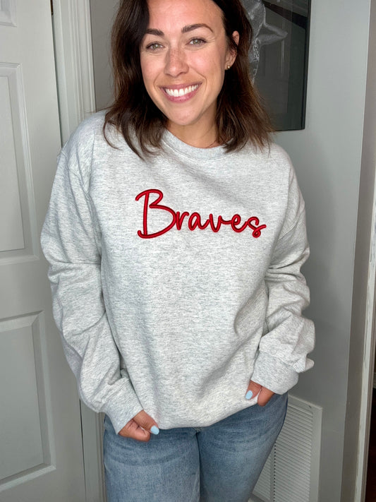 “Rise of the Red” Braves Crewneck Sweatshirt  IN STOCK!