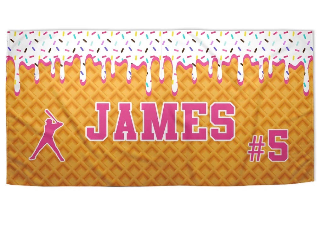 Personalized Drip Beach Towel