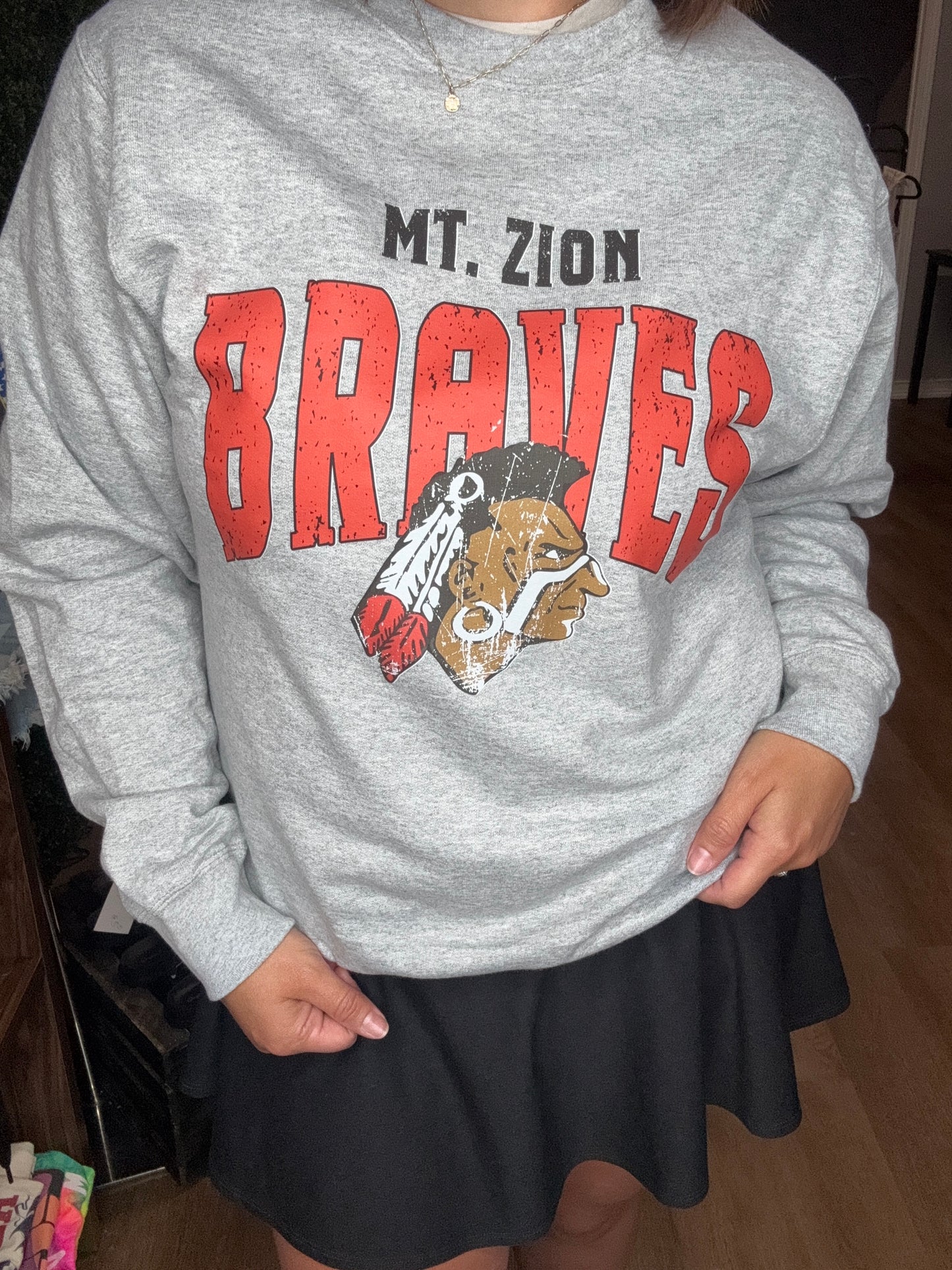 Throw It Back Braves Sweatshirt