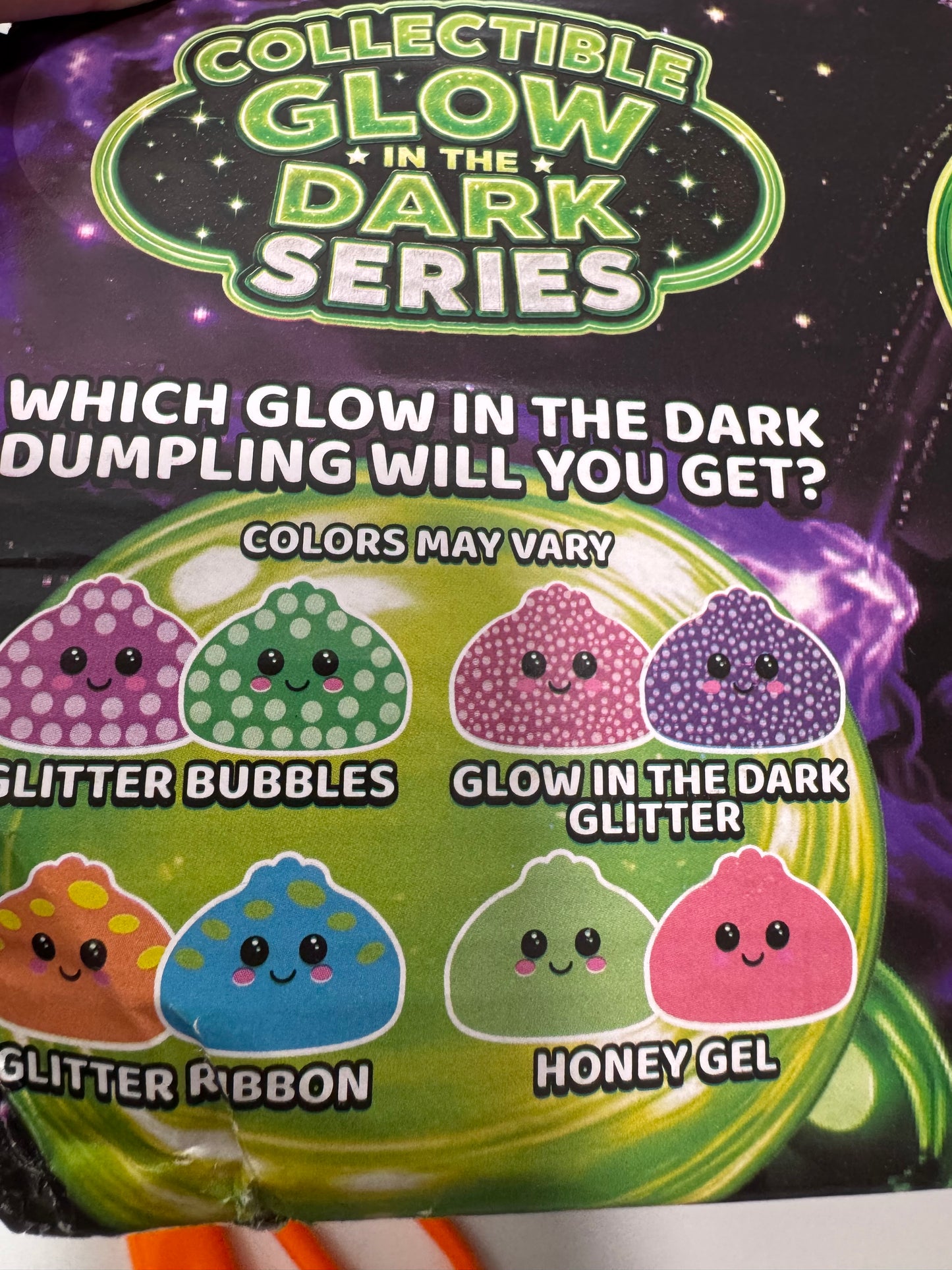 Glow in the dark dumpling (mystery)