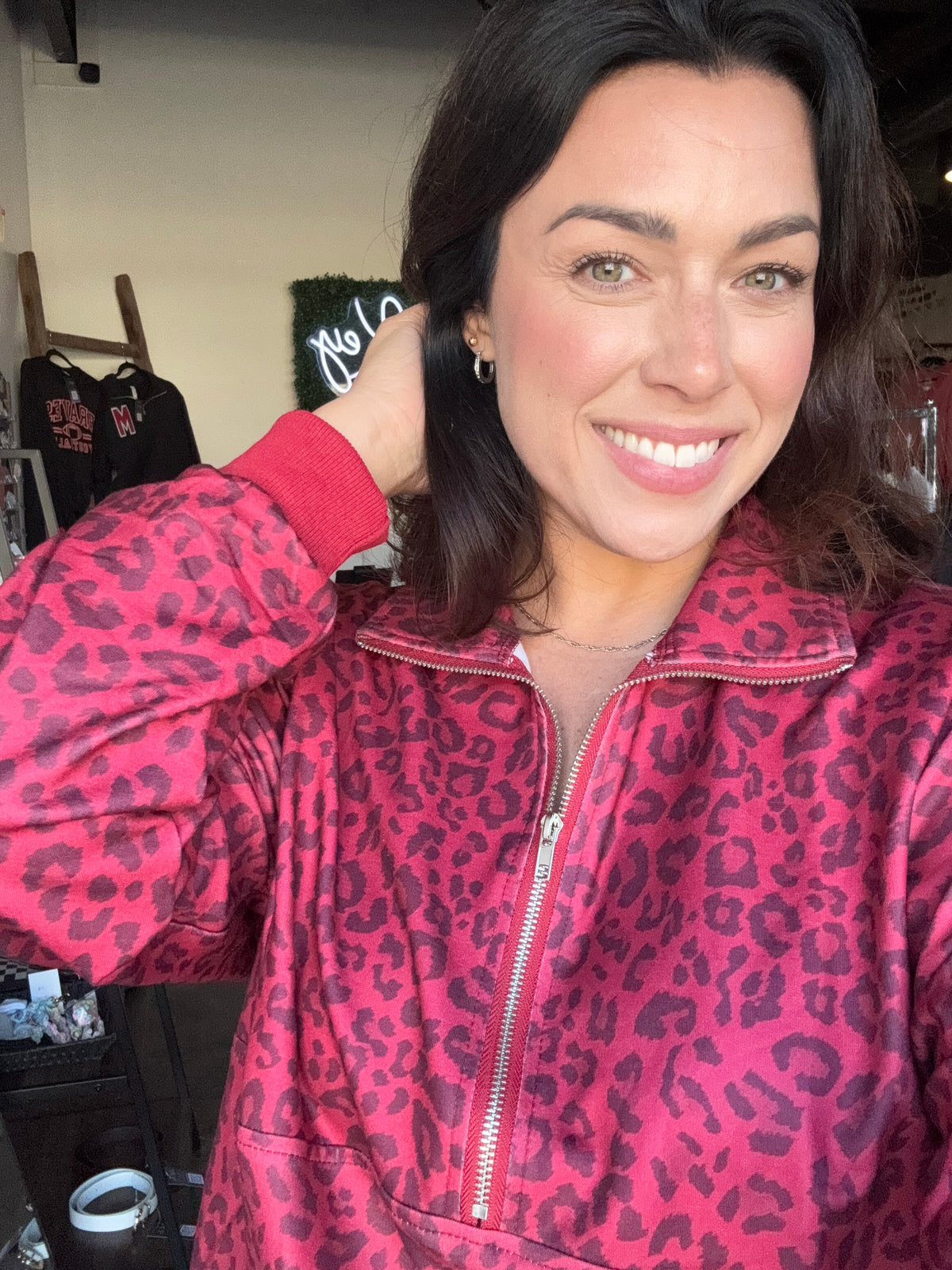 Rock Of Ages Leopard pullover