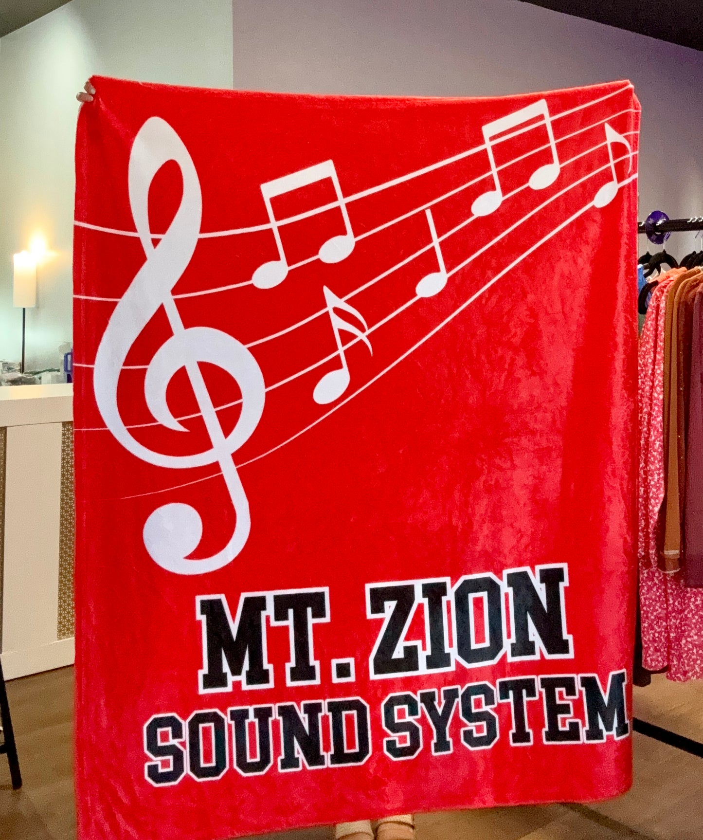 Sound System (smaller) Minky blanket(pre-order)