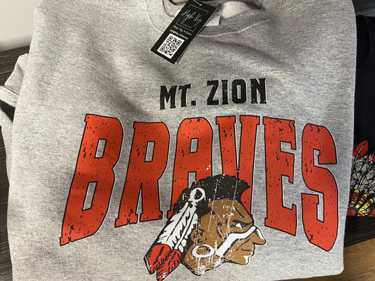 Throw It Back Braves Sweatshirt