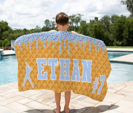 Personalized Drip Beach Towel