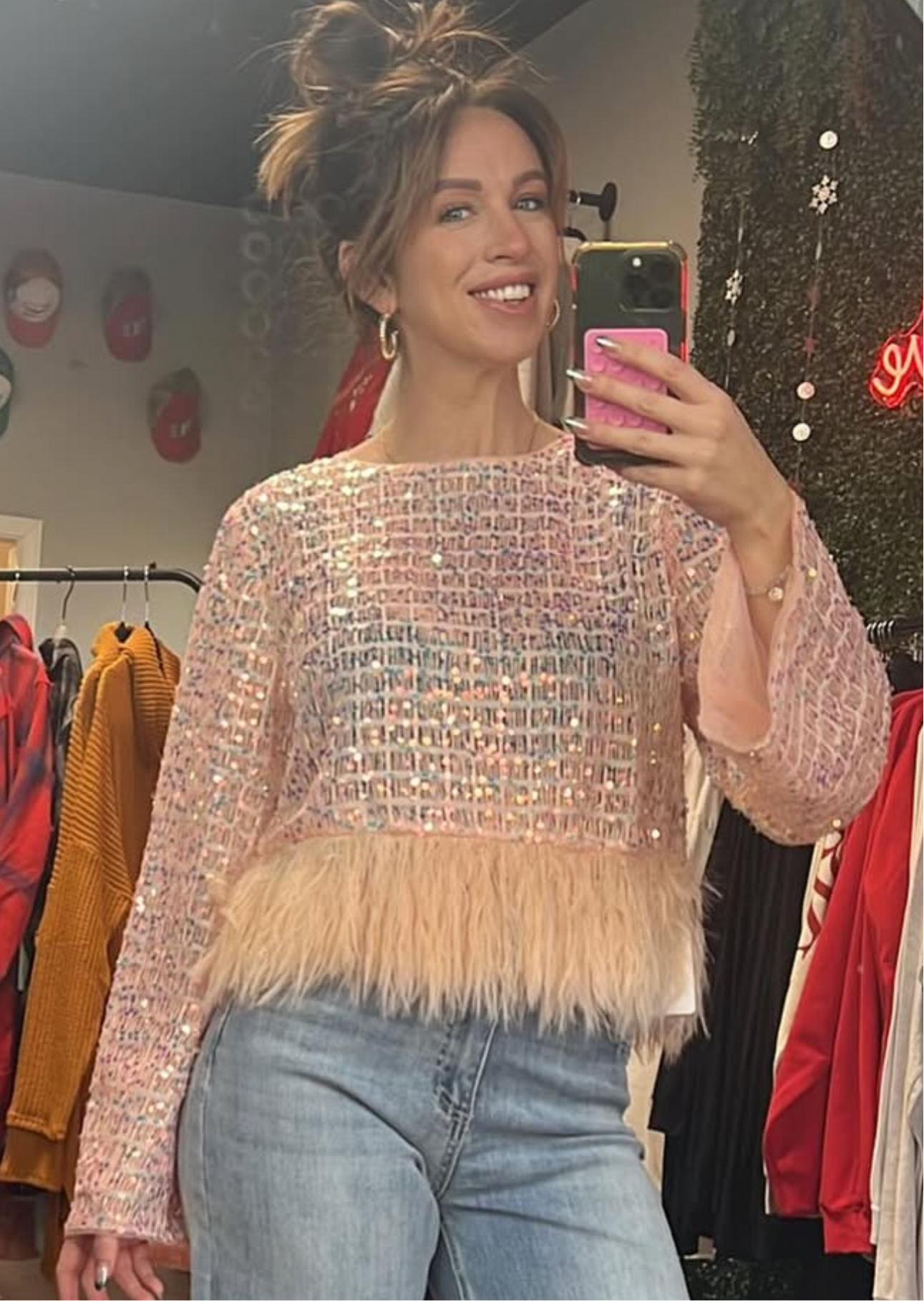 Cupids Favorite shimmer top