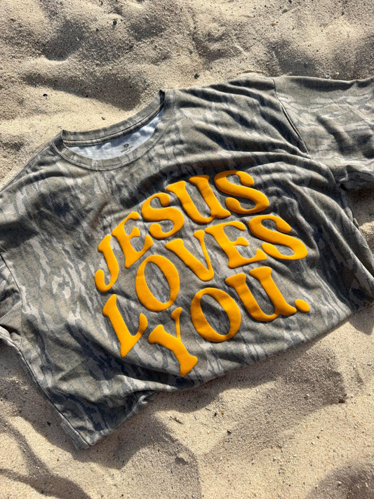 Jesus Loves You Puff Tee- preorder
